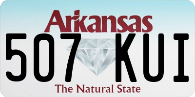 AR license plate 507KUI