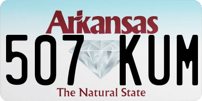 AR license plate 507KUM