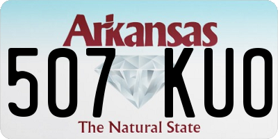 AR license plate 507KUO