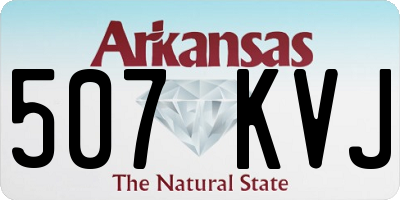 AR license plate 507KVJ