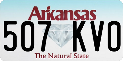 AR license plate 507KVO
