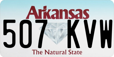 AR license plate 507KVW