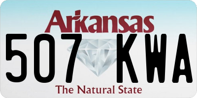 AR license plate 507KWA