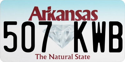 AR license plate 507KWB