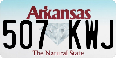AR license plate 507KWJ