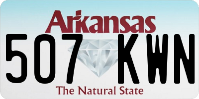 AR license plate 507KWN