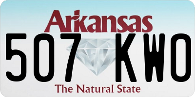 AR license plate 507KWO