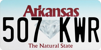 AR license plate 507KWR