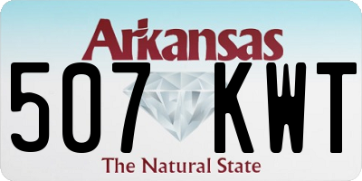 AR license plate 507KWT