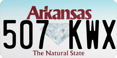 AR license plate 507KWX