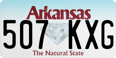 AR license plate 507KXG