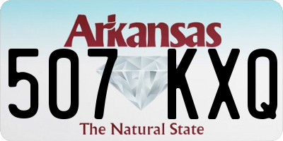 AR license plate 507KXQ