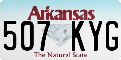 AR license plate 507KYG