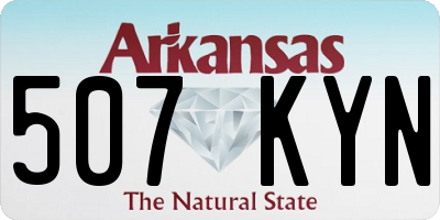AR license plate 507KYN