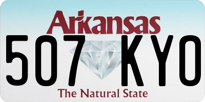 AR license plate 507KYO