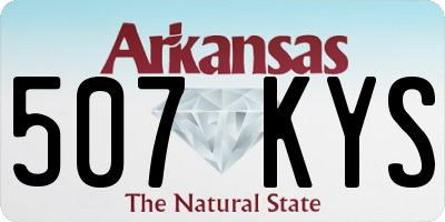 AR license plate 507KYS