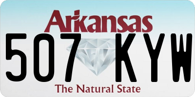 AR license plate 507KYW