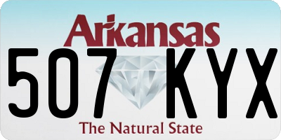 AR license plate 507KYX