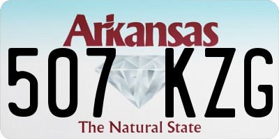 AR license plate 507KZG
