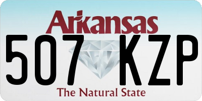 AR license plate 507KZP