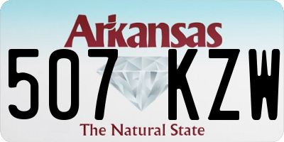 AR license plate 507KZW