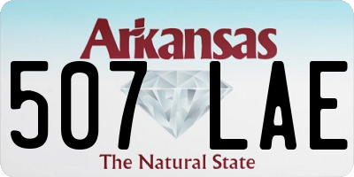 AR license plate 507LAE