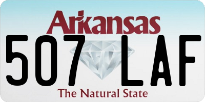 AR license plate 507LAF