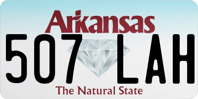 AR license plate 507LAH