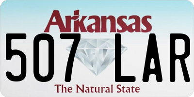 AR license plate 507LAR