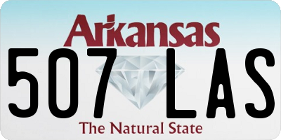 AR license plate 507LAS