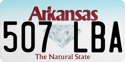 AR license plate 507LBA