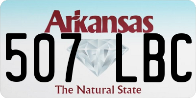 AR license plate 507LBC