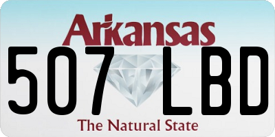 AR license plate 507LBD