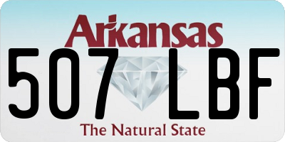 AR license plate 507LBF