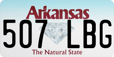 AR license plate 507LBG
