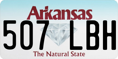 AR license plate 507LBH