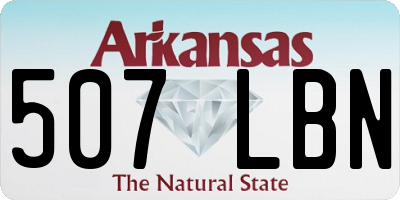 AR license plate 507LBN