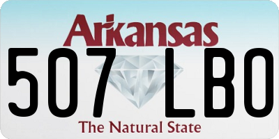 AR license plate 507LBO
