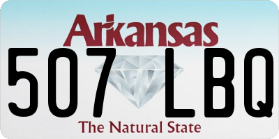AR license plate 507LBQ