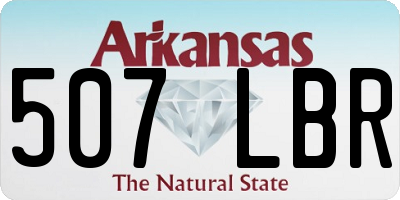 AR license plate 507LBR