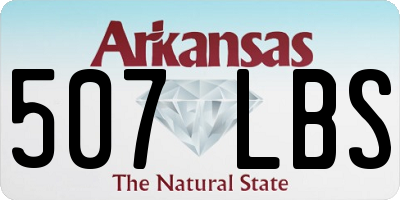 AR license plate 507LBS