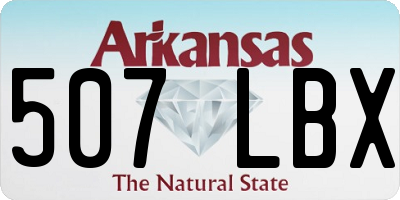 AR license plate 507LBX