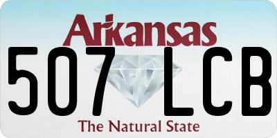 AR license plate 507LCB