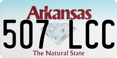 AR license plate 507LCC