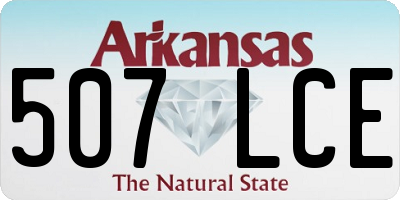 AR license plate 507LCE