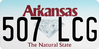 AR license plate 507LCG
