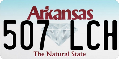 AR license plate 507LCH