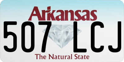 AR license plate 507LCJ