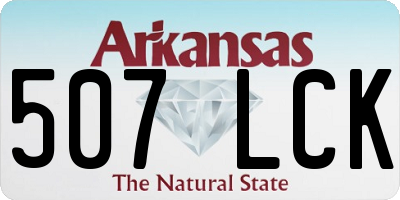 AR license plate 507LCK