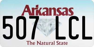 AR license plate 507LCL
